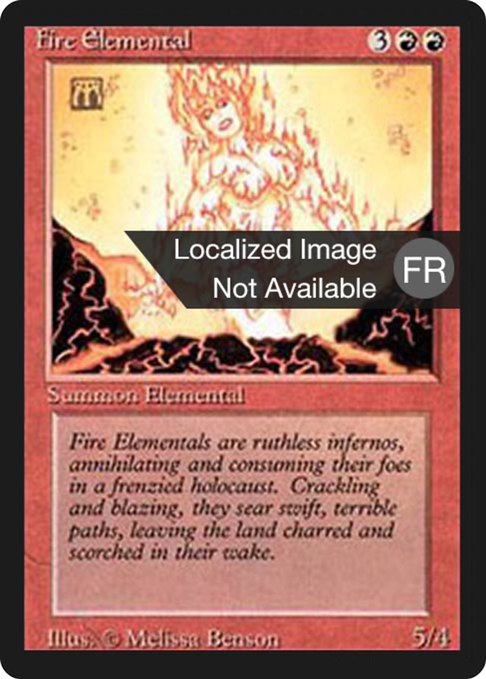 Élémental de feu — Foreign Black Border — Magic: The Gathering