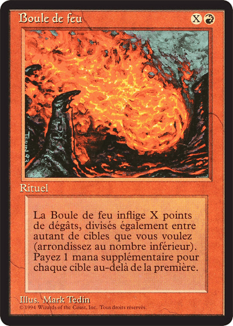 Fireball — Foreign Black Border — Magic: The Gathering