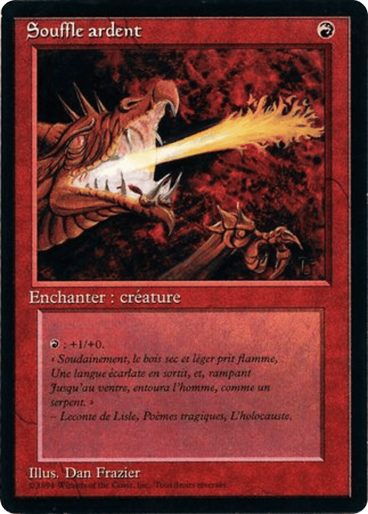 Souffle ardent — Foreign Black Border — Magic: The Gathering