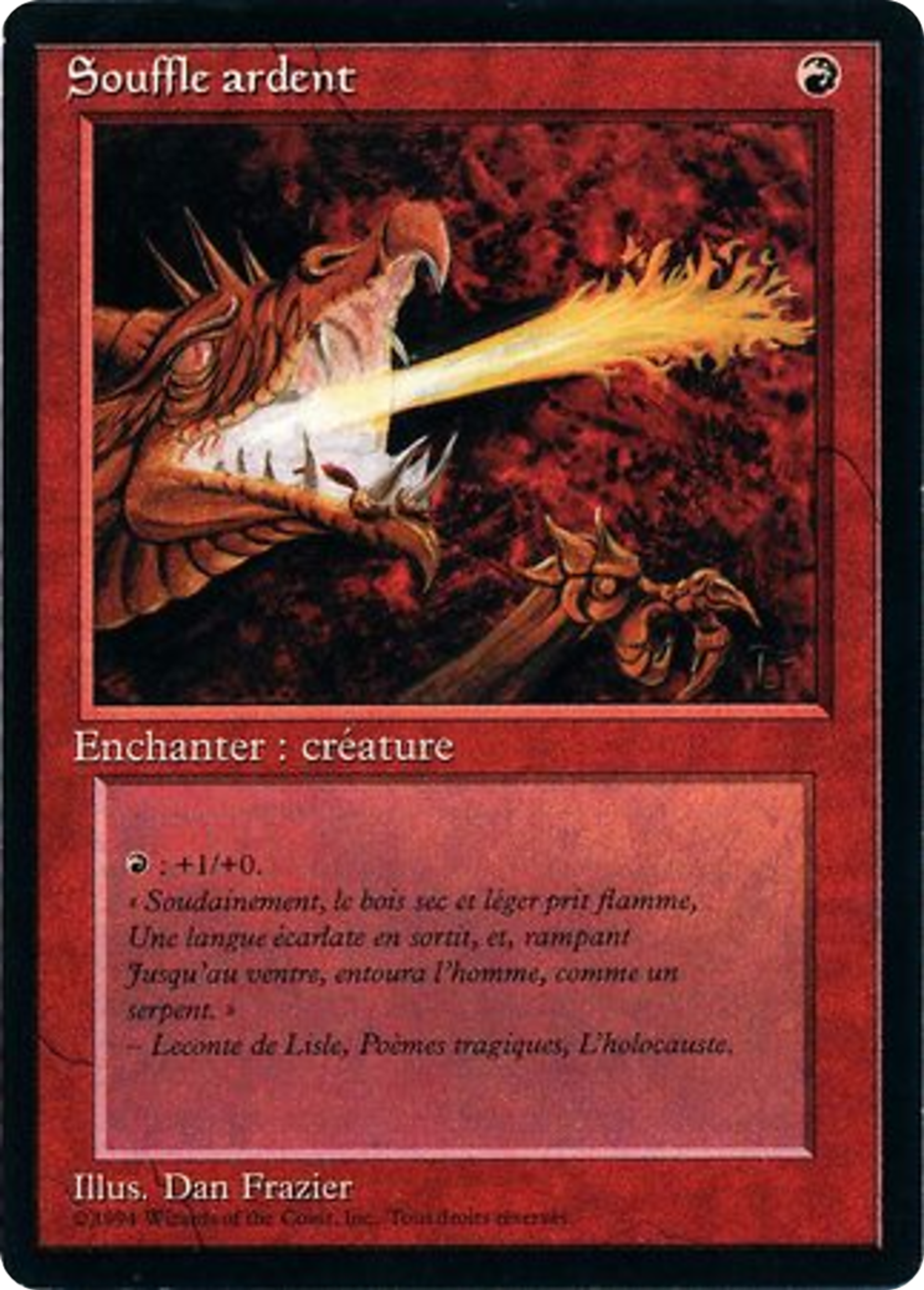 Souffle ardent — Foreign Black Border — Magic: The Gathering