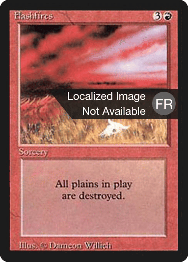 Flashfires — Foreign Black Border — Magic: The Gathering