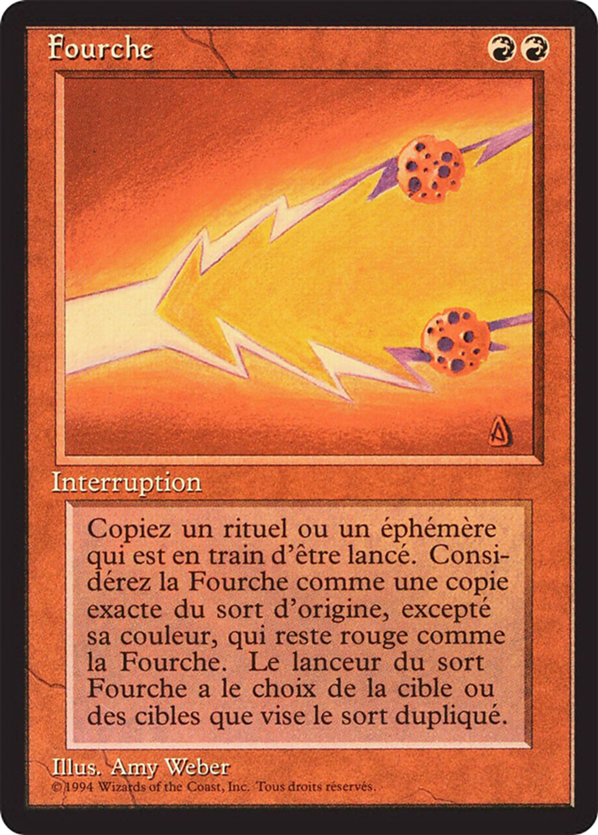 Fourche — Foreign Black Border — Magic: The Gathering