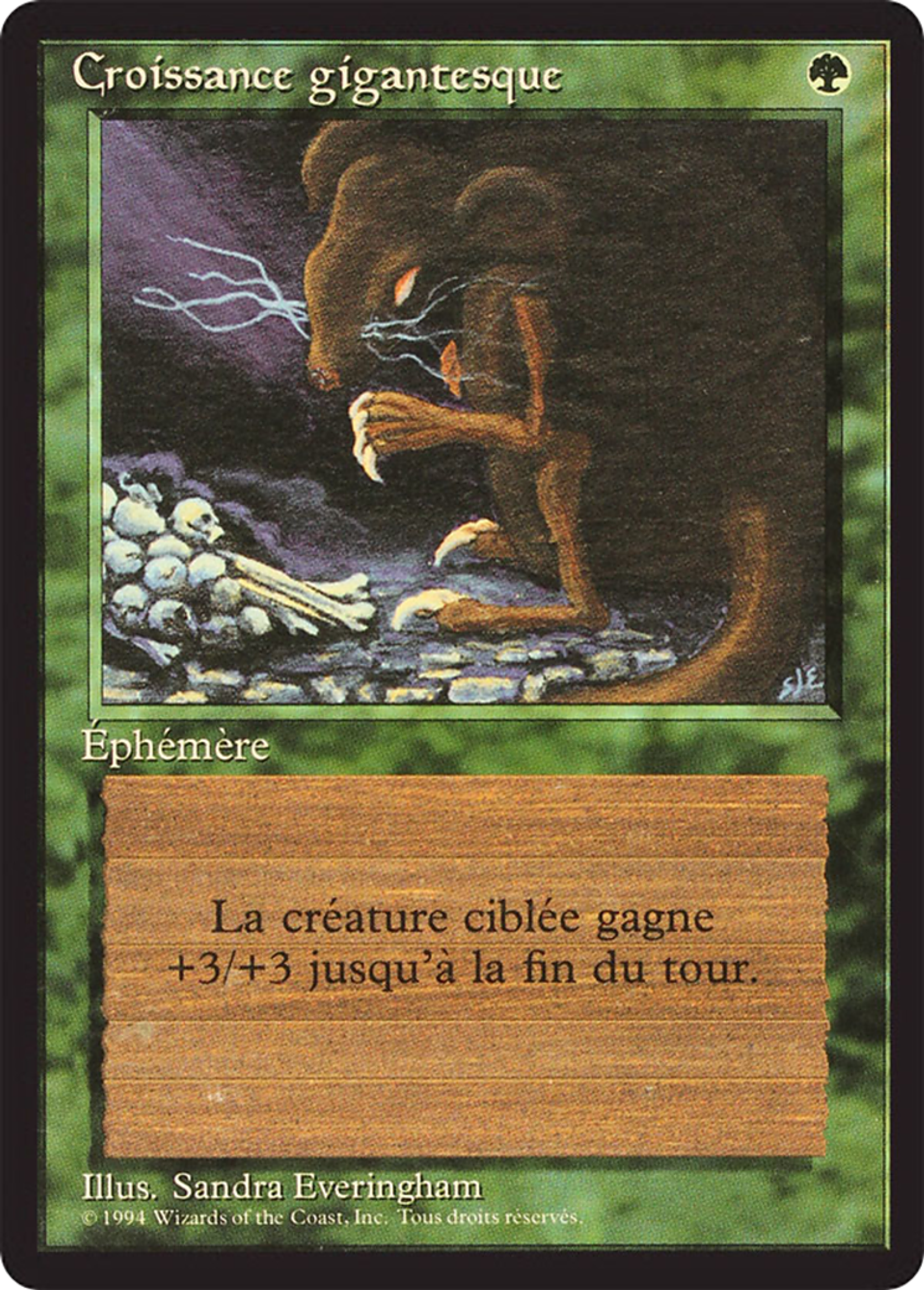 Croissance gigantesque — Foreign Black Border — Magic: The Gathering
