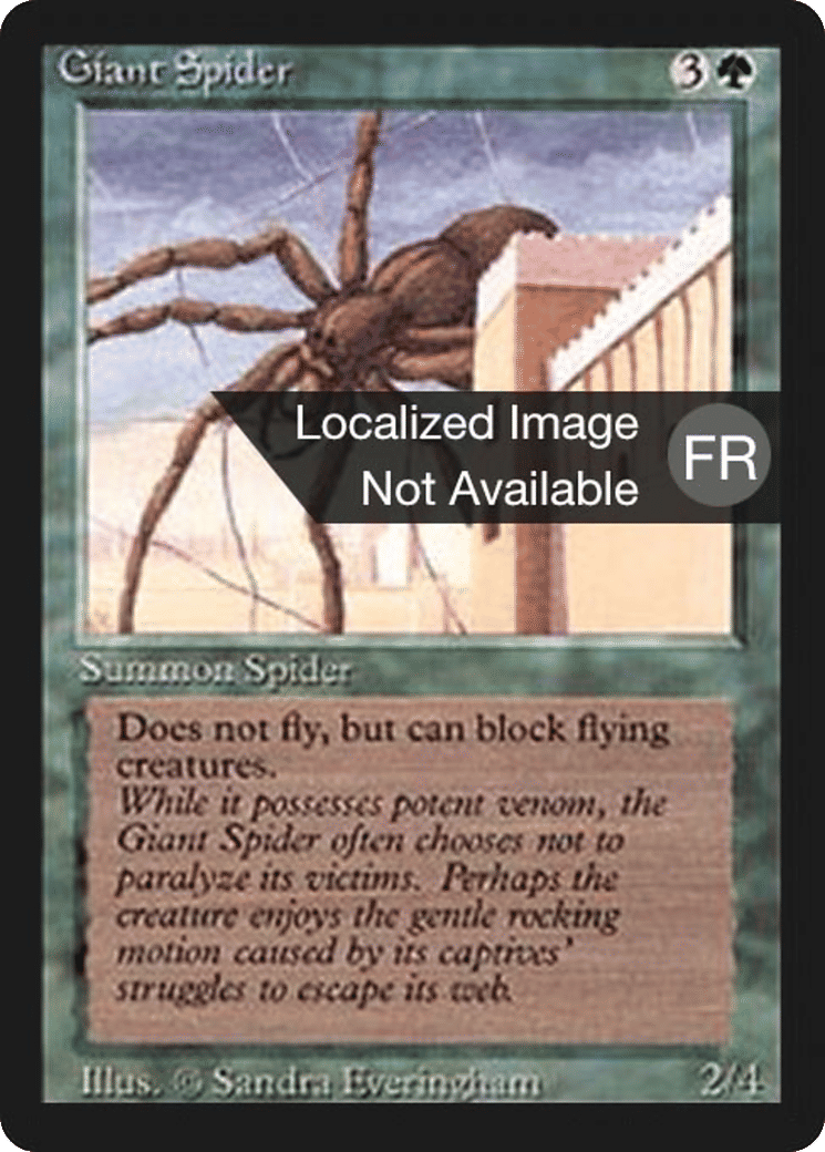 Araignée géante — Foreign Black Border — Magic: The Gathering