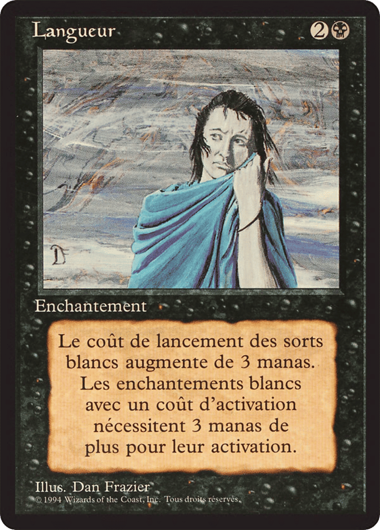 Langueur — Foreign Black Border — Magic: The Gathering