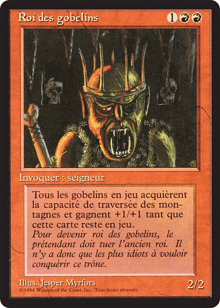 Roi des gobelins — Foreign Black Border — Magic: The Gathering