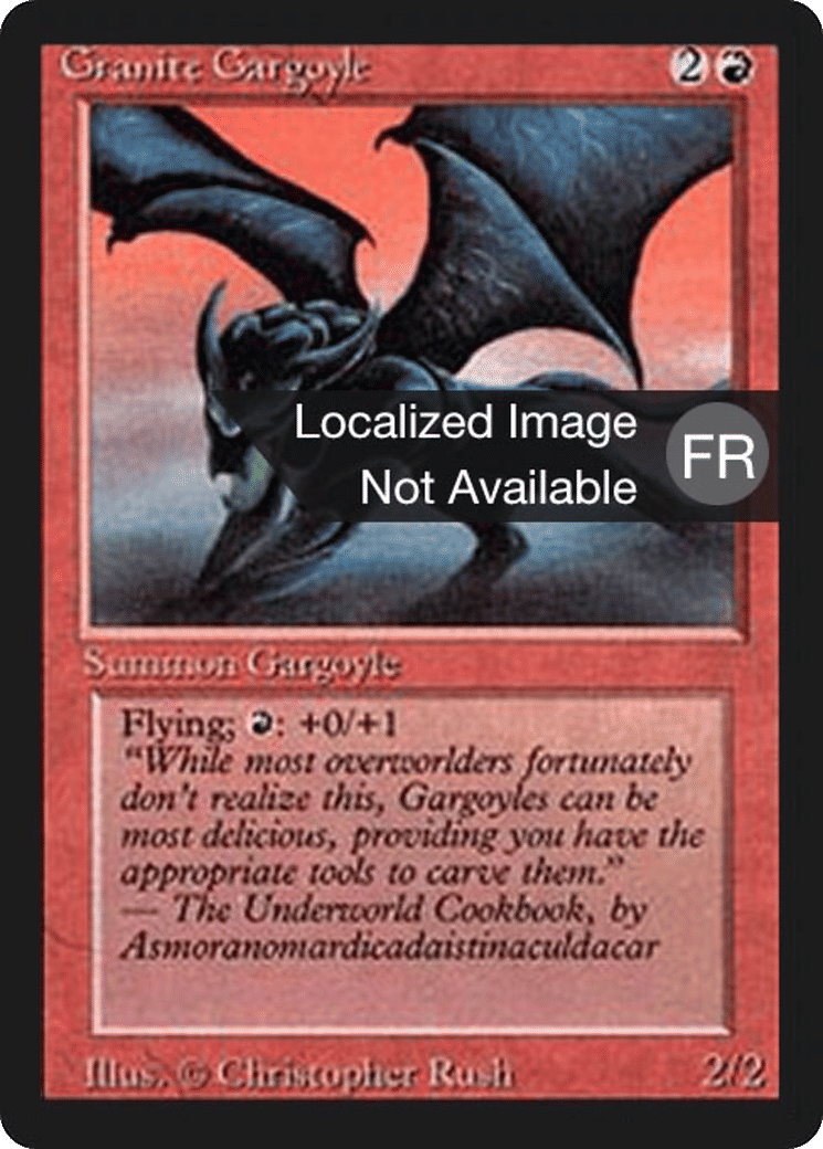 Granite Gargoyle — Foreign Black Border — Magic: The Gathering