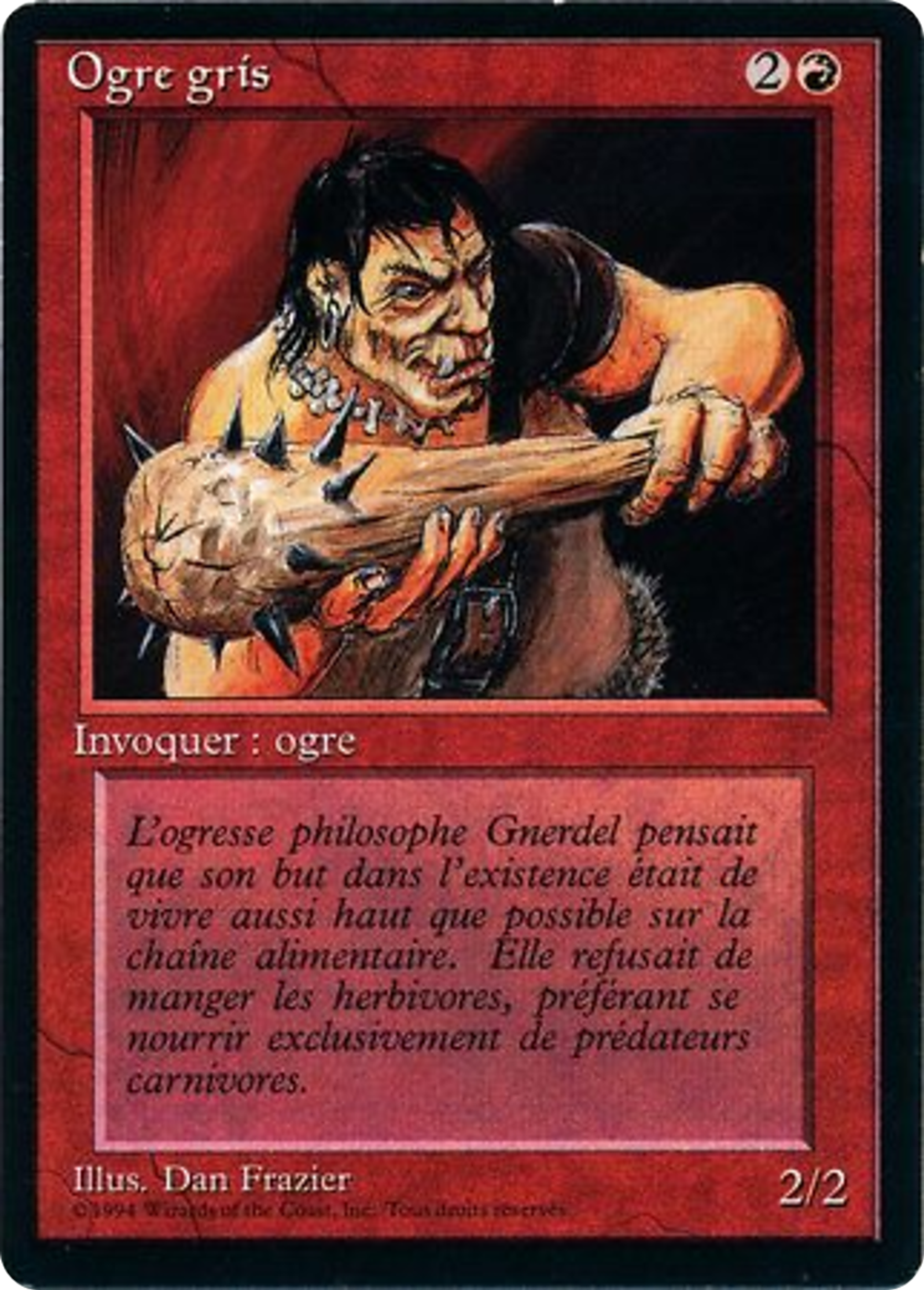 Ogre gris — Foreign Black Border — Magic: The Gathering