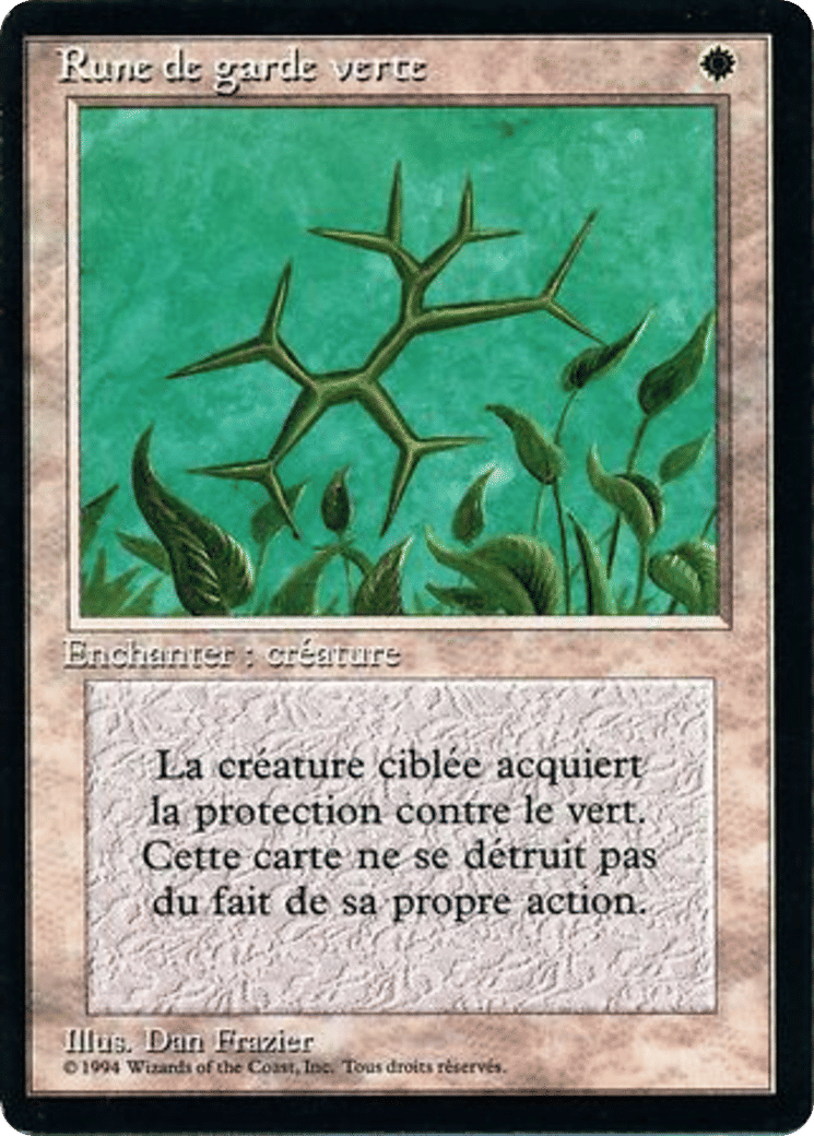 Green Ward — Foreign Black Border — Magic: The Gathering