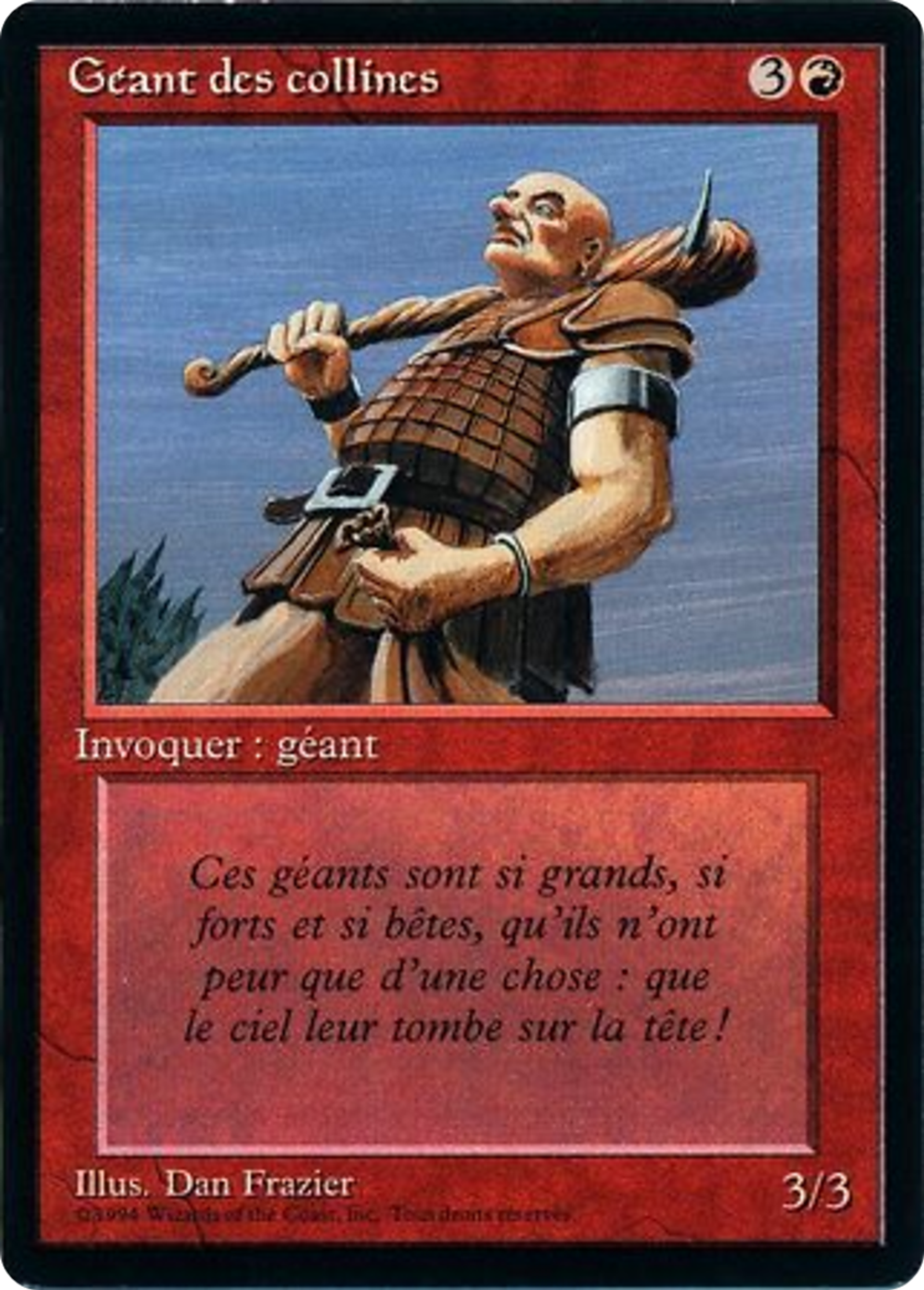 Hill Giant — Foreign Black Border — Magic: The Gathering