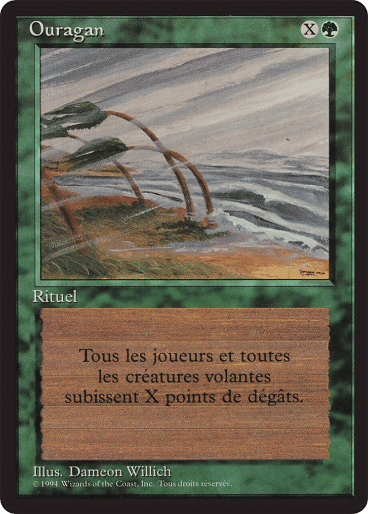 Ouragan — Foreign Black Border — Magic: The Gathering