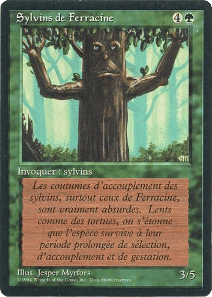 Ironroot Treefolk — Foreign Black Border — Magic: The Gathering