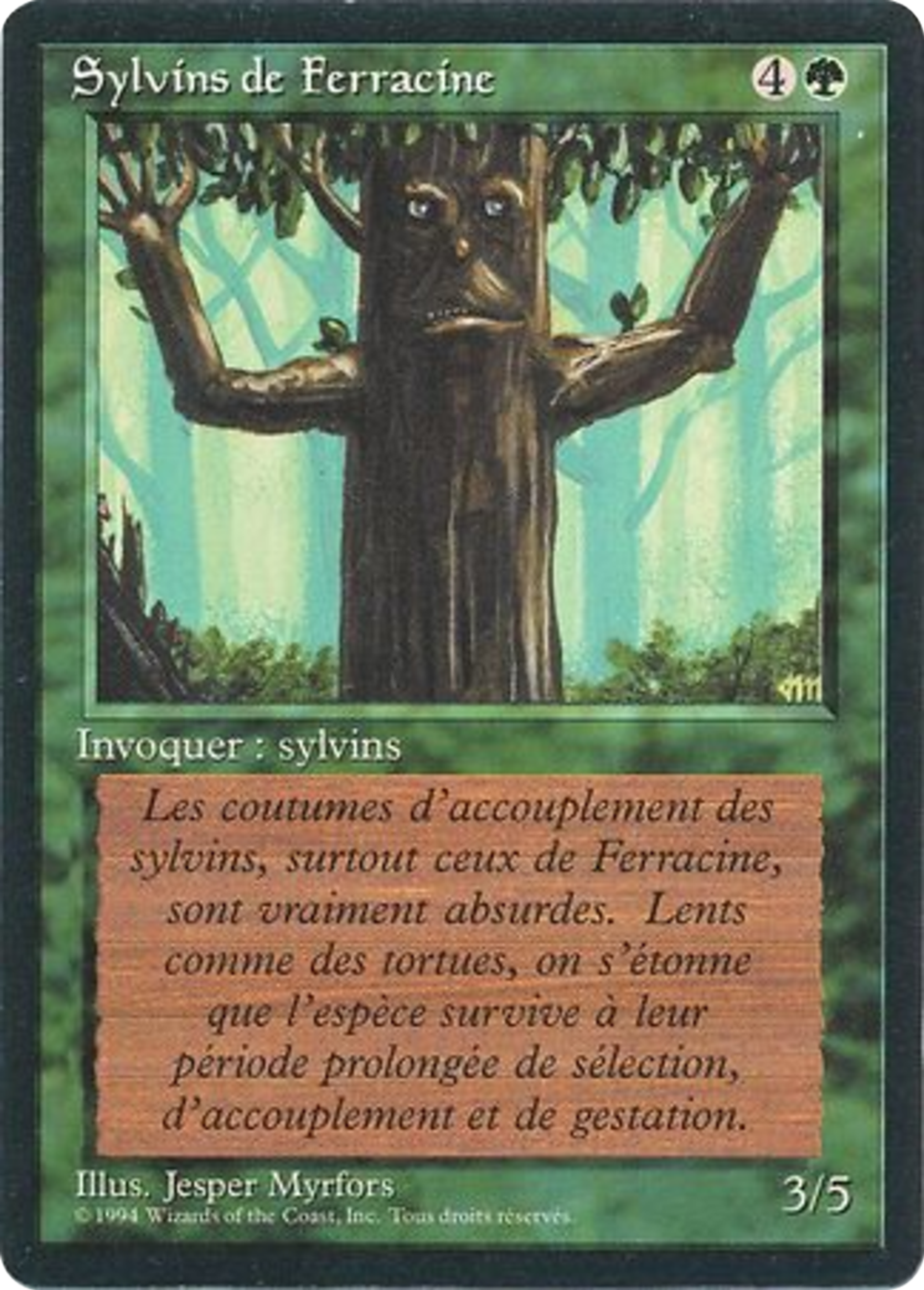 Ironroot Treefolk — Foreign Black Border — Magic: The Gathering