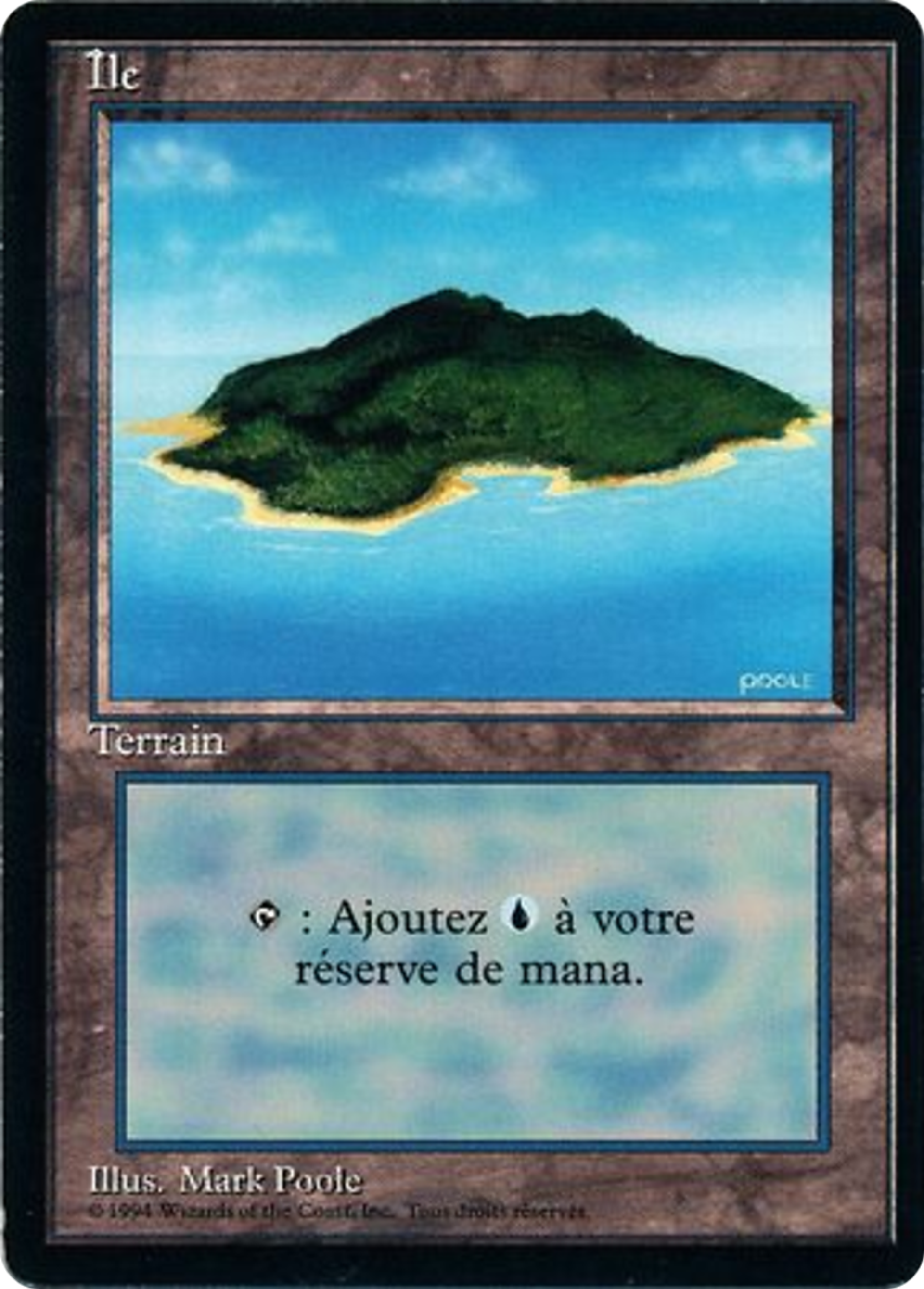 Island — Foreign Black Border — Magic: The Gathering