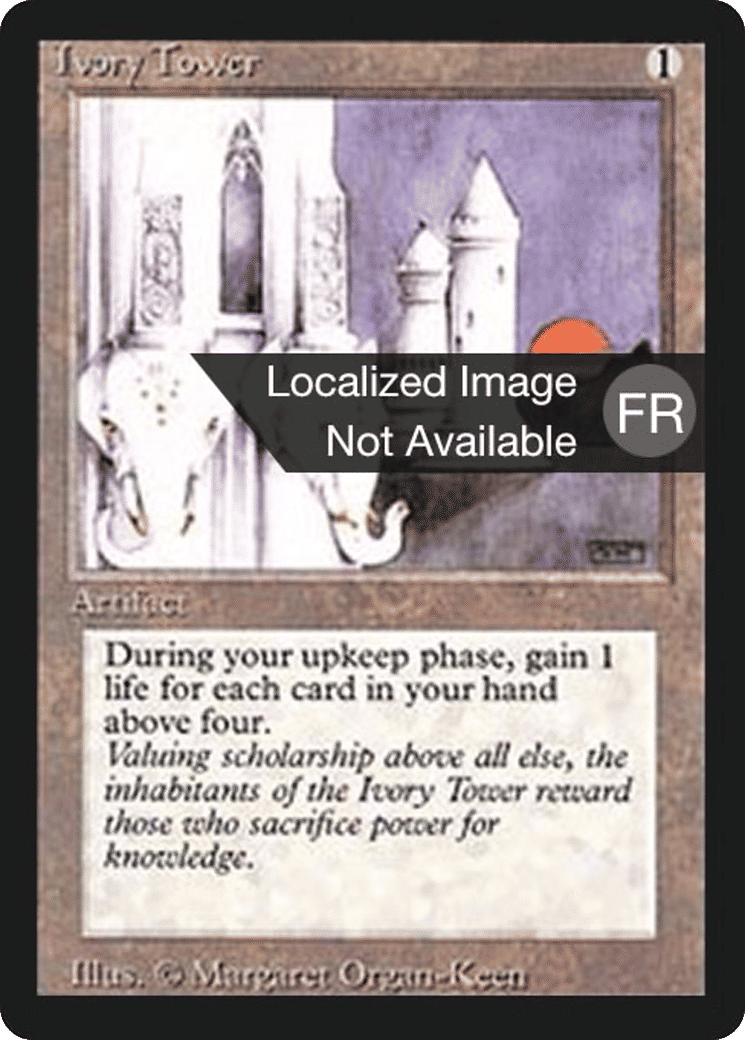 Ivory Tower — Foreign Black Border — Magic: The Gathering