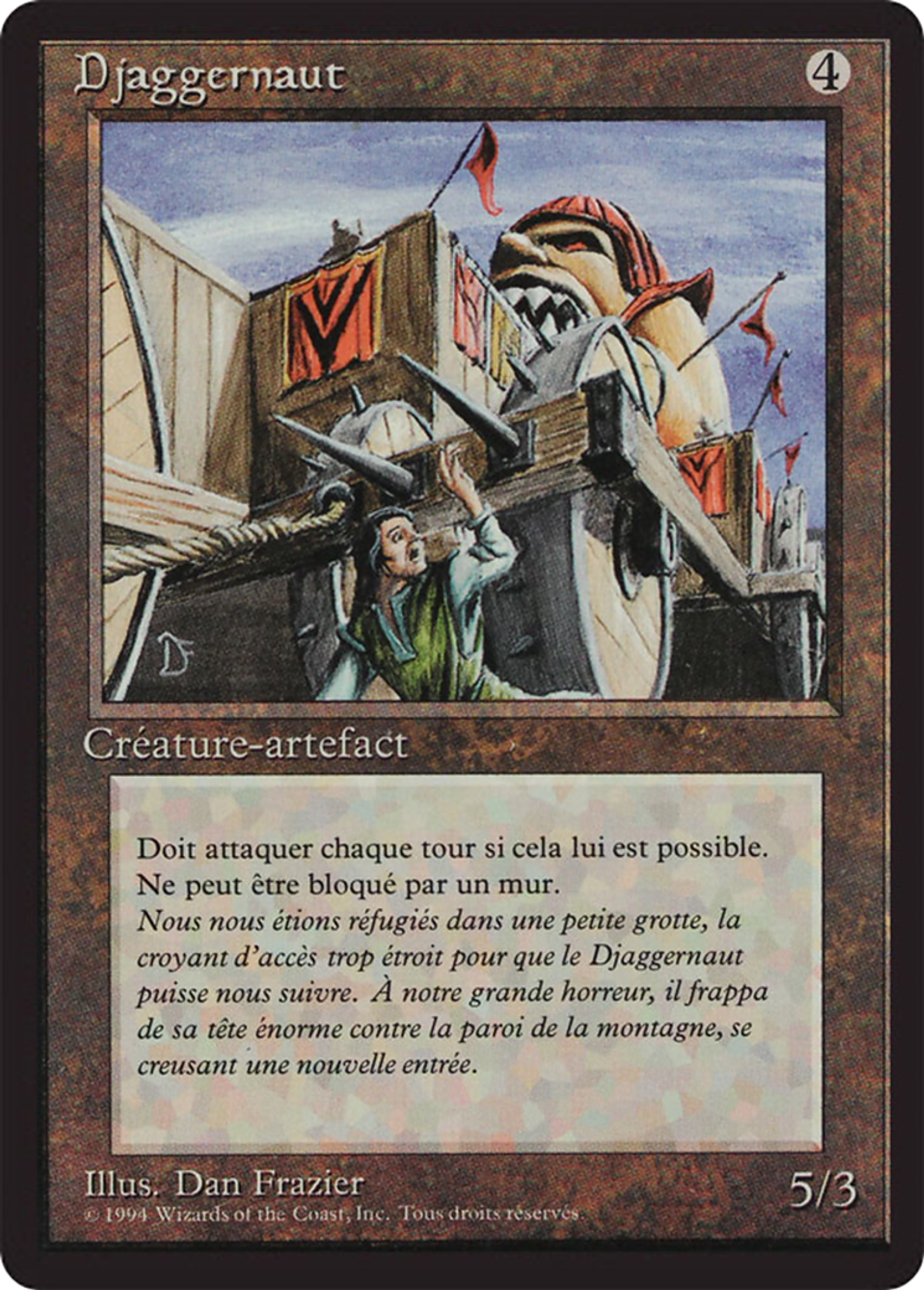 Djaggernaut — Foreign Black Border — Magic: The Gathering