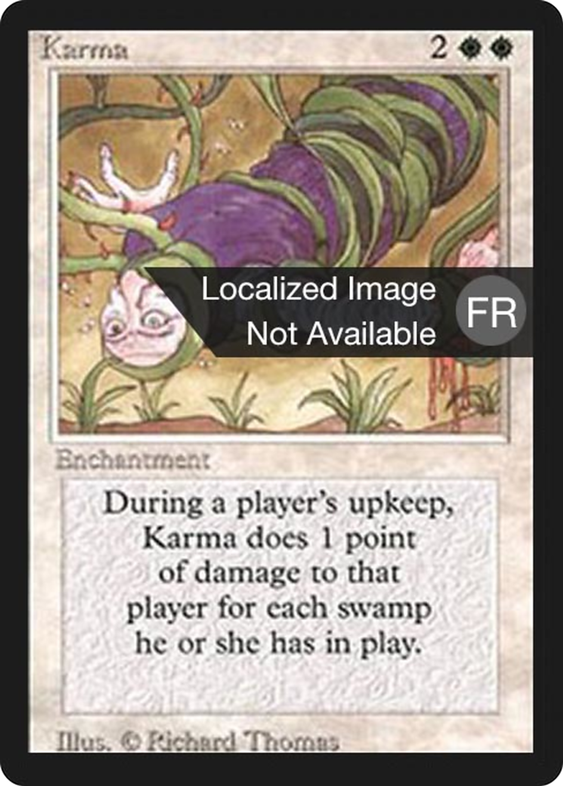 Karma — Foreign Black Border — Magic: The Gathering
