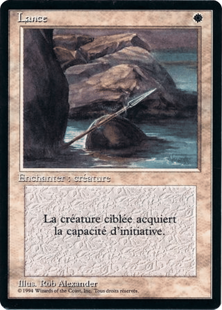 Lance — Foreign Black Border — Magic: The Gathering