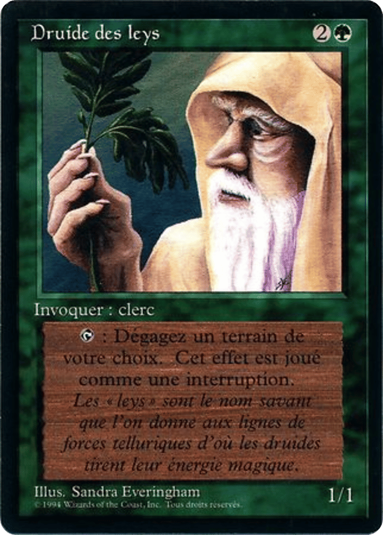 Ley Druid — Foreign Black Border — Magic: The Gathering