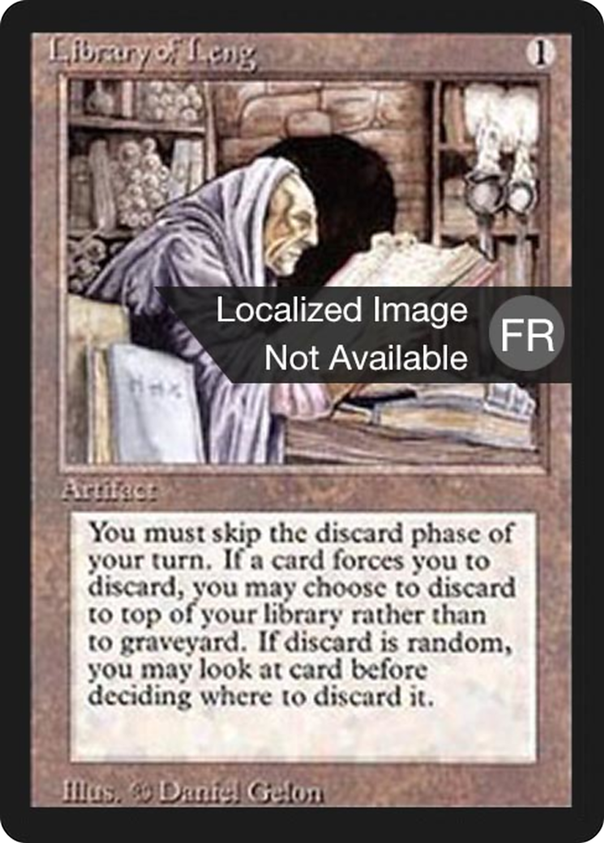 Bibliothèque de Leng — Foreign Black Border — Magic: The Gathering