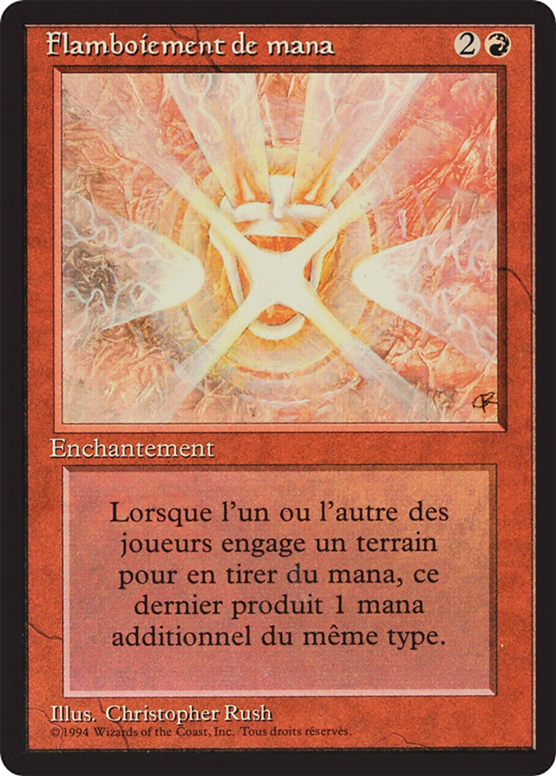 Flamboiement de mana — Foreign Black Border — Magic: The Gathering