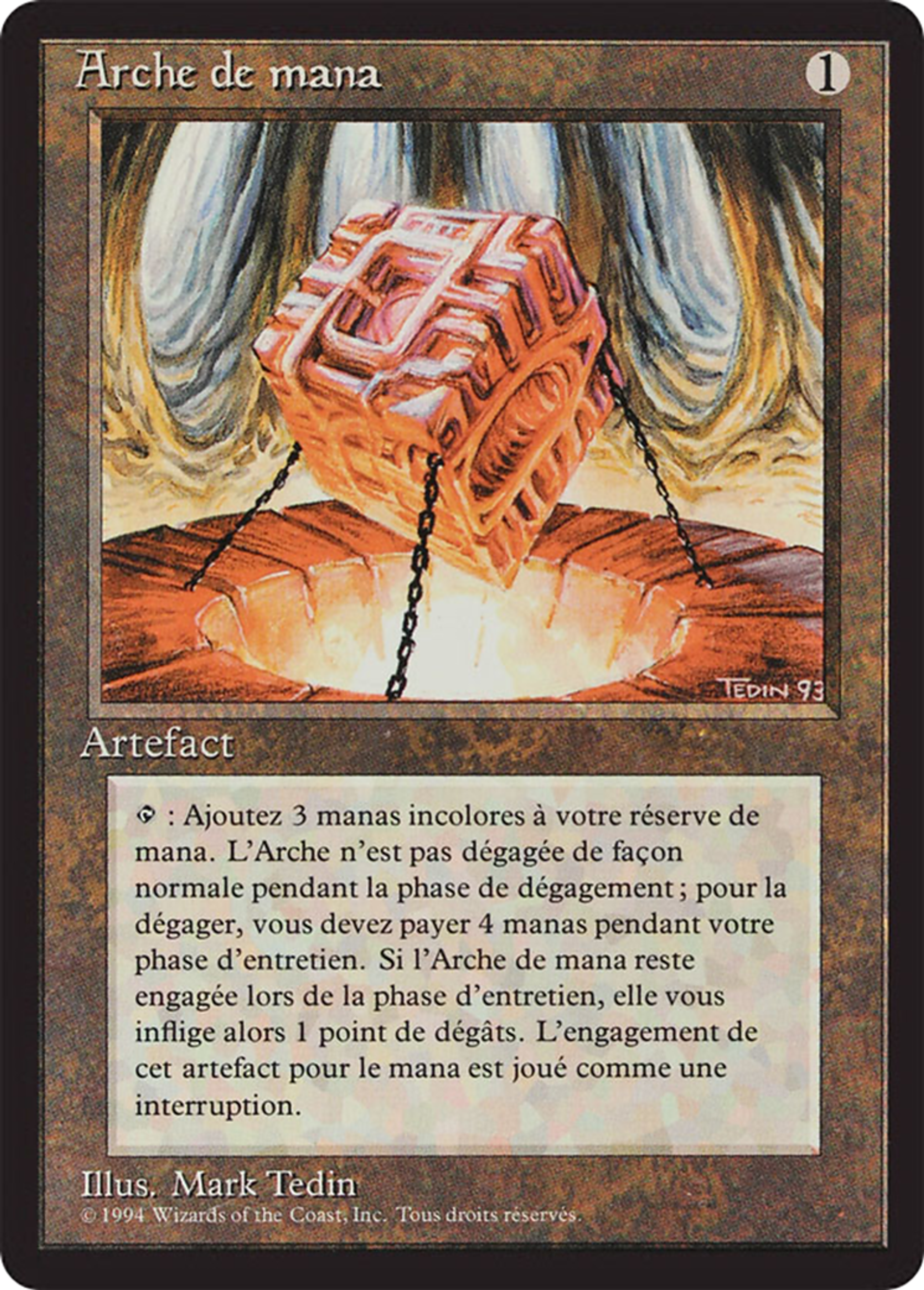 Mana Vault — Foreign Black Border — Magic: The Gathering