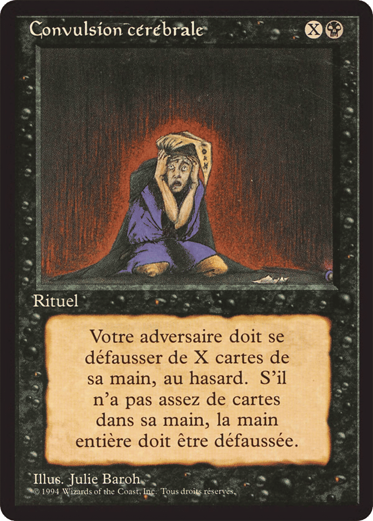 Convulsion cérébrale — Foreign Black Border — Magic: The Gathering