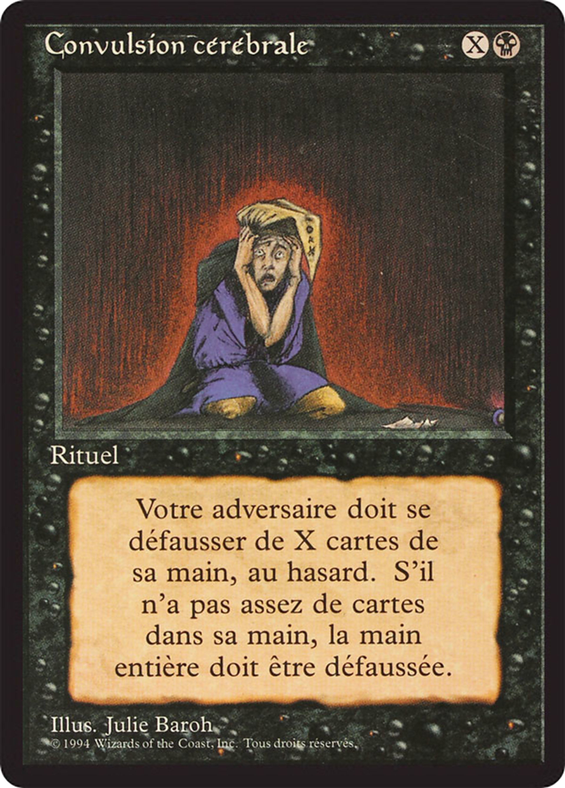 Convulsion cérébrale — Foreign Black Border — Magic: The Gathering
