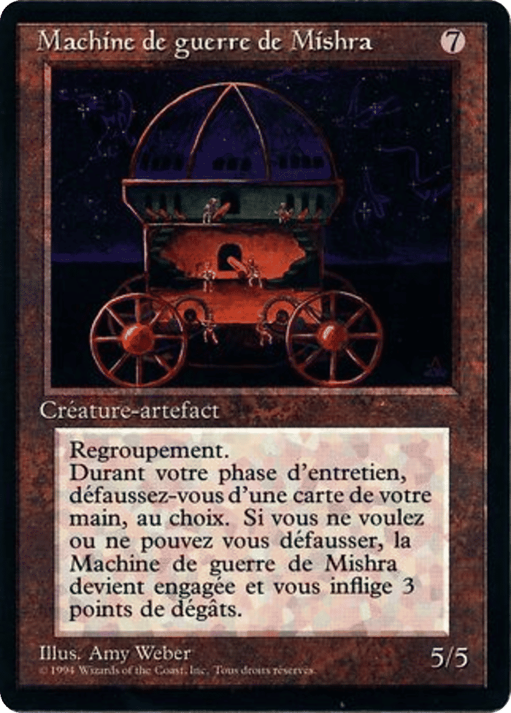 Mishra's War Machine — Foreign Black Border — Magic: The Gathering