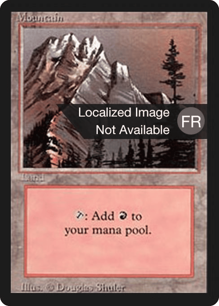 Montagne — Foreign Black Border — Magic: The Gathering