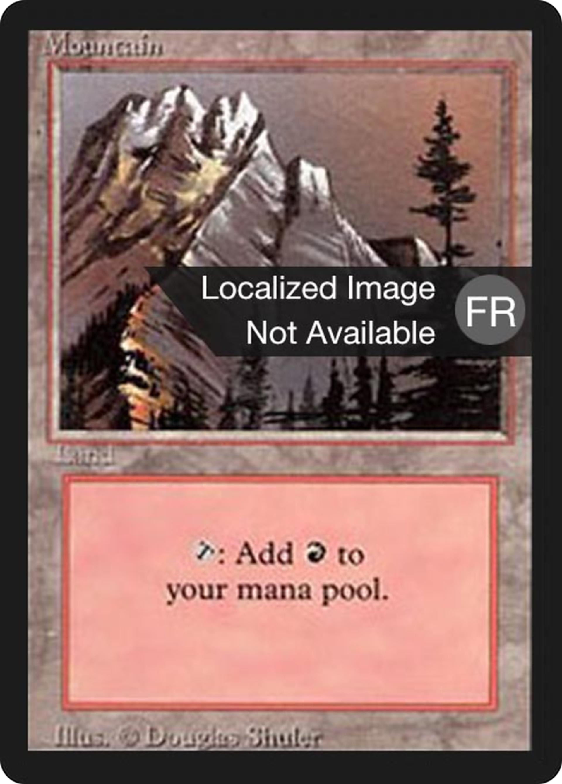Mountain — Foreign Black Border — Magic: The Gathering