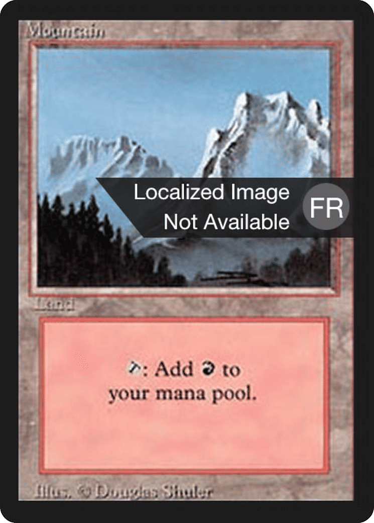 Mountain — Foreign Black Border — Magic: The Gathering