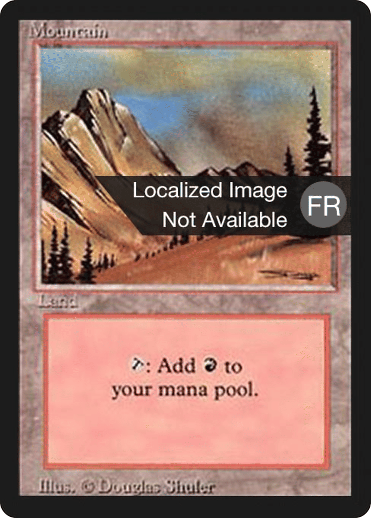 Montagne — Foreign Black Border — Magic: The Gathering