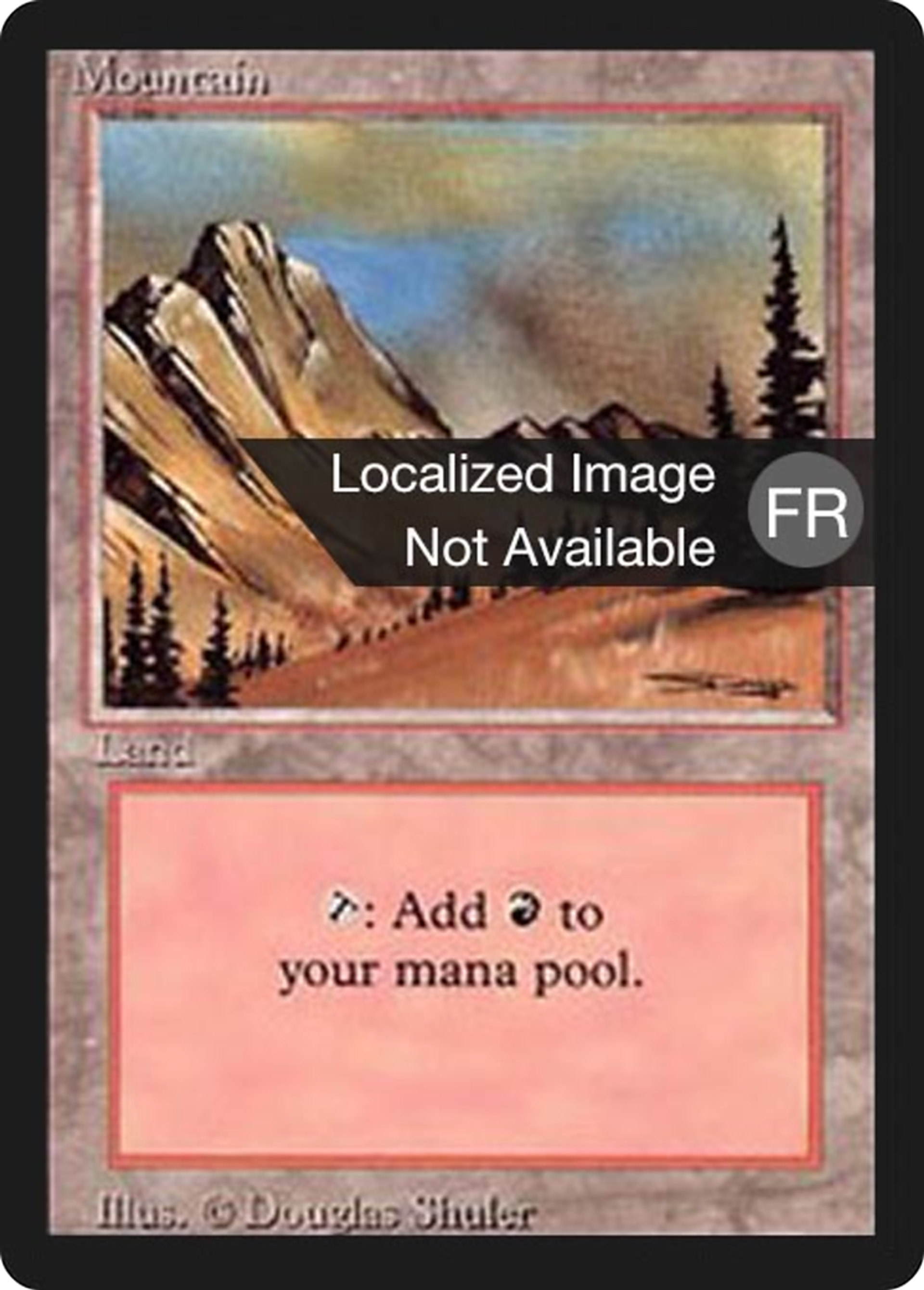 Mountain — Foreign Black Border — Magic: The Gathering