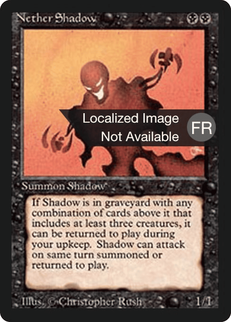 Nether Shadow — Foreign Black Border — Magic: The Gathering