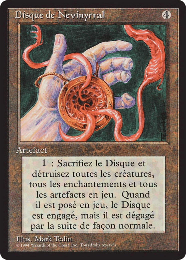 Nevinyrral's Disk — Foreign Black Border — Magic: The Gathering