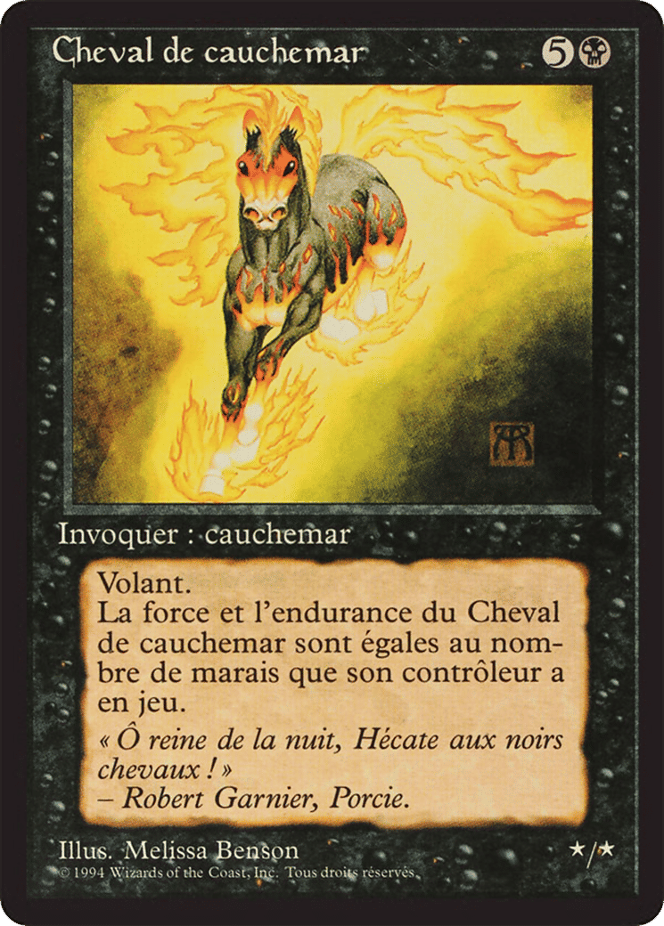 Nightmare — Foreign Black Border — Magic: The Gathering