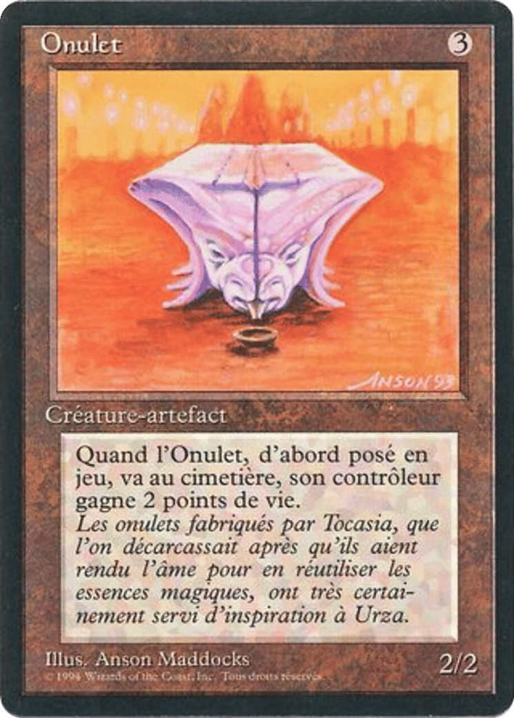 Onulet — Foreign Black Border — Magic: The Gathering