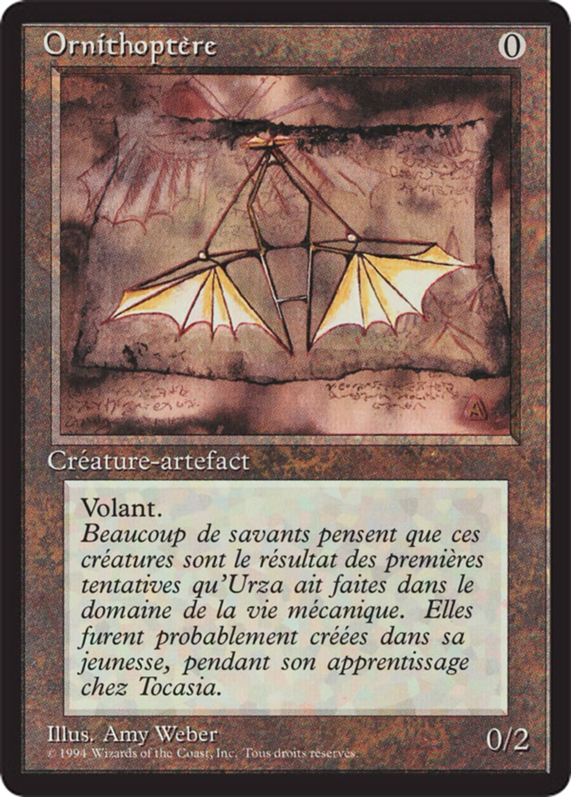 Ornithopter — Foreign Black Border — Magic: The Gathering