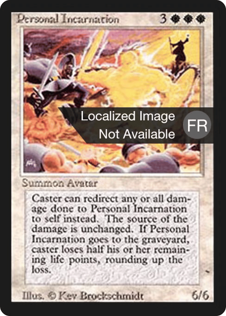 Incarnation personnelle — Foreign Black Border — Magic: The Gathering
