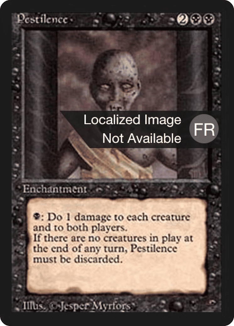 Peste — Foreign Black Border — Magic: The Gathering