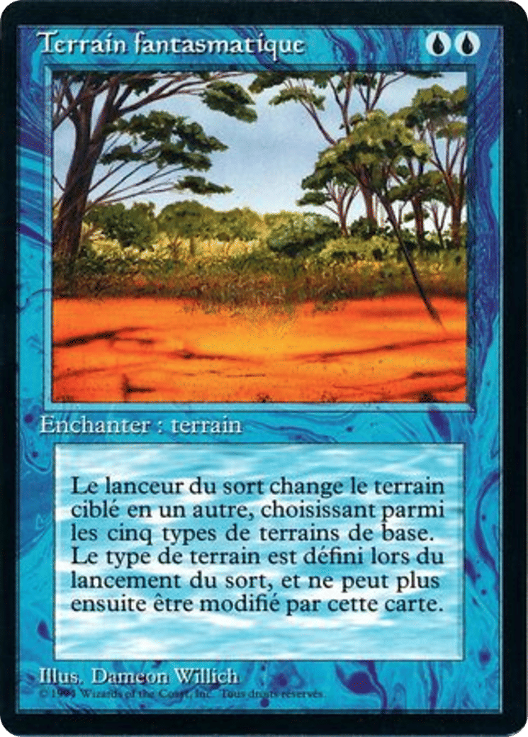 Phantasmal Terrain — Foreign Black Border — Magic: The Gathering