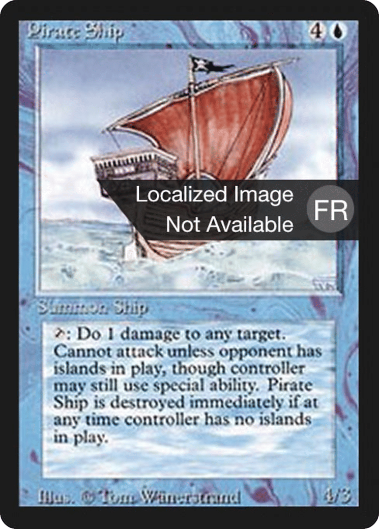 Pirate Ship — Foreign Black Border — Magic: The Gathering