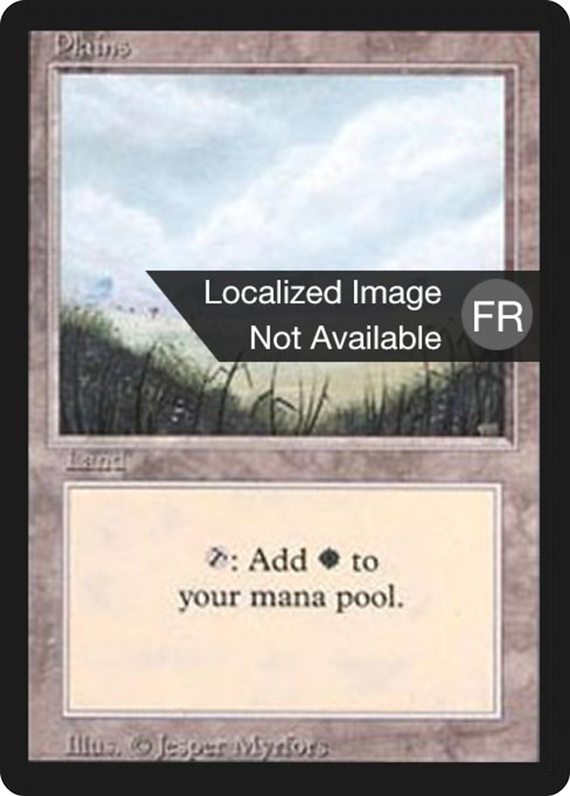 Plaine — Foreign Black Border — Magic: The Gathering