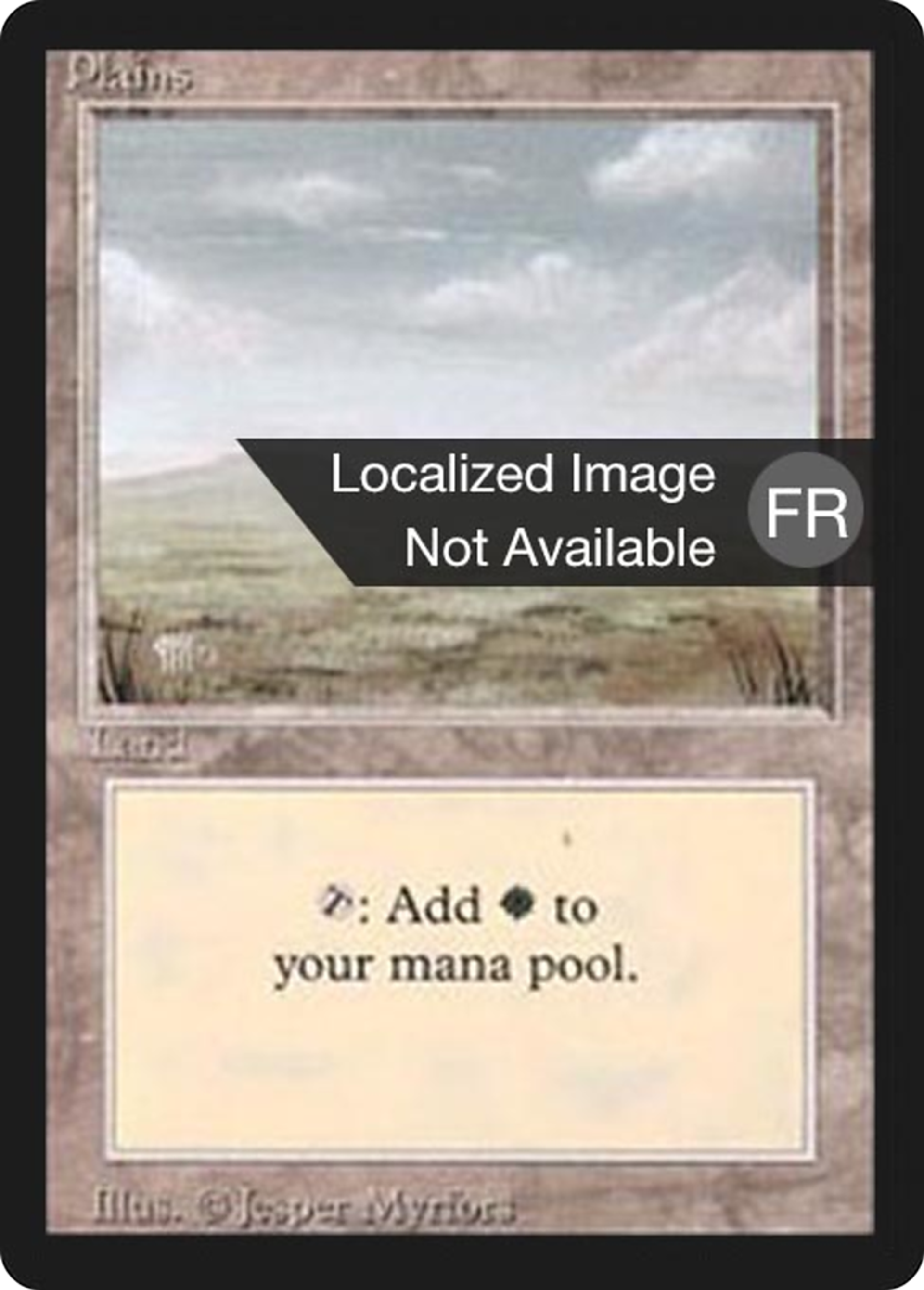 Plaine — Foreign Black Border — Magic: The Gathering