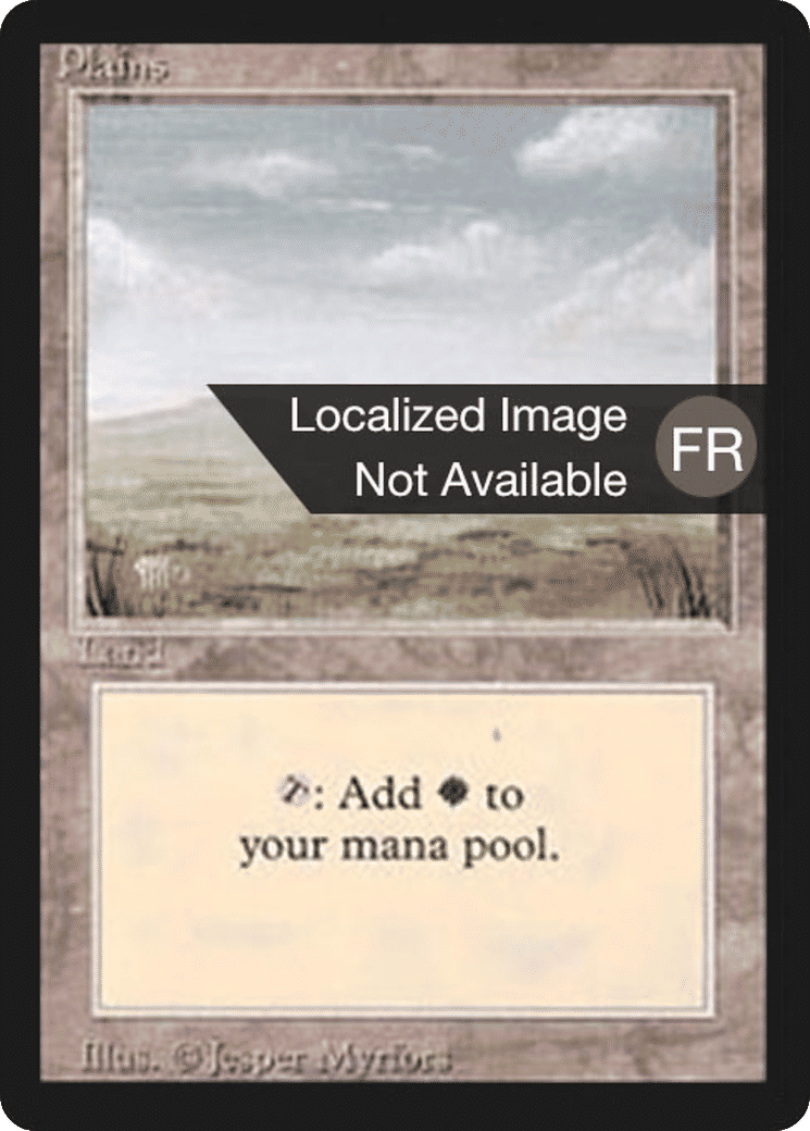 Plaine — Foreign Black Border — Magic: The Gathering
