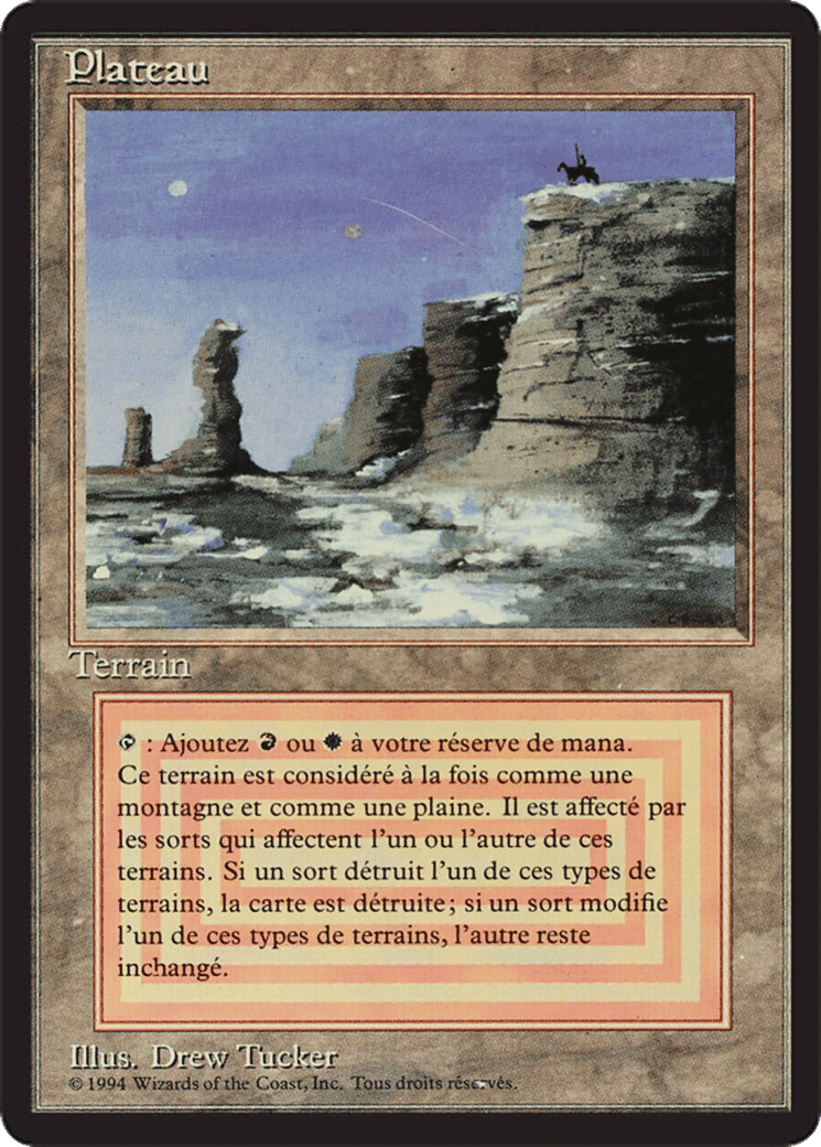 Plateau — Foreign Black Border — Magic: The Gathering