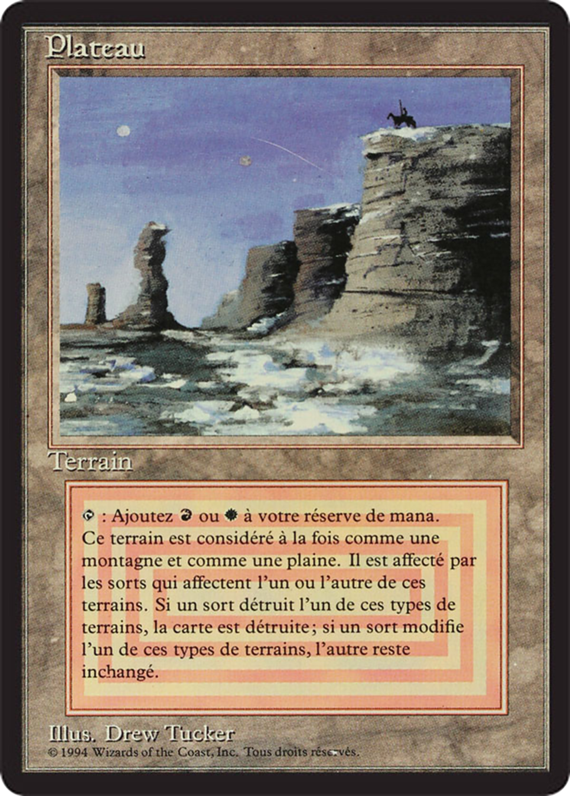 Plateau — Foreign Black Border — Magic: The Gathering