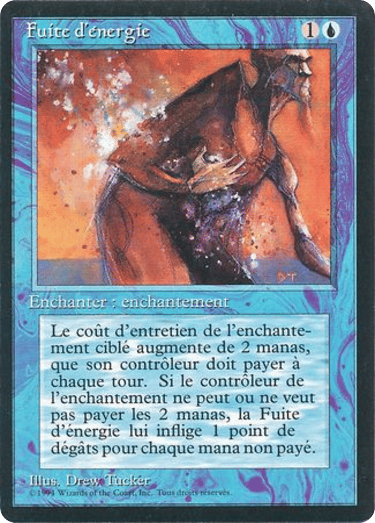Power Leak — Foreign Black Border — Magic: The Gathering