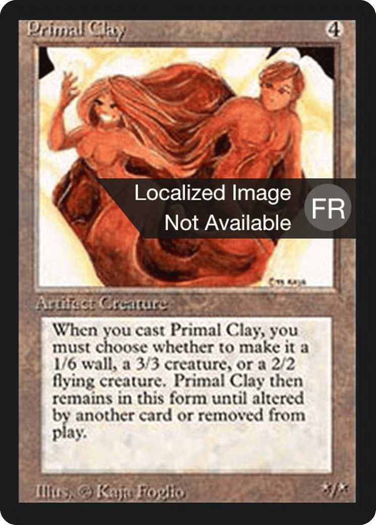 Primal Clay — Foreign Black Border — Magic: The Gathering